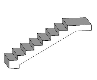 schema escalier beton